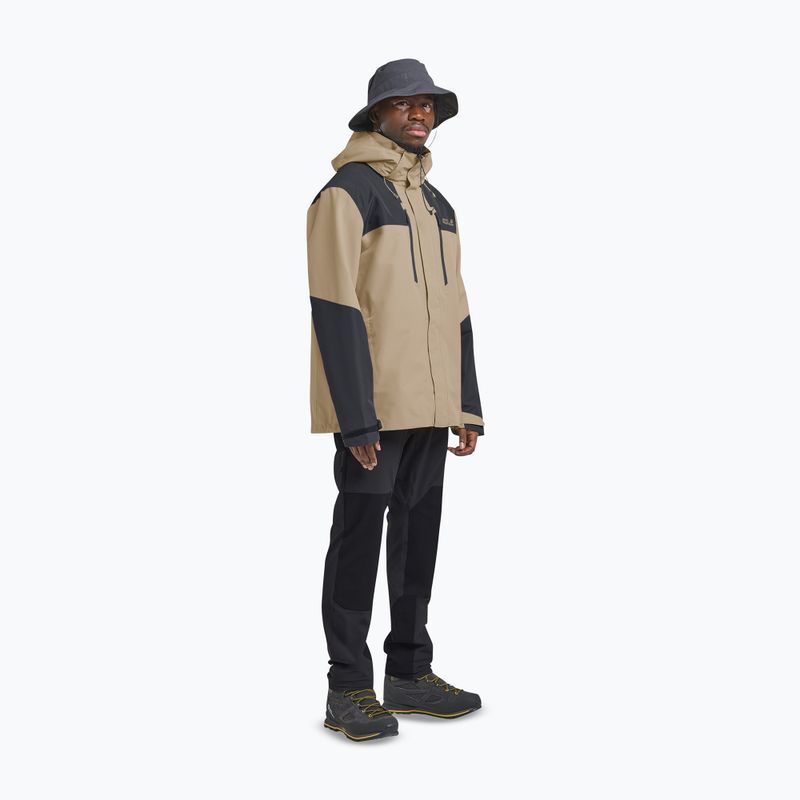 Pánská nepromokavá bunda Jack Wolfskin Jasper 2L hazel wood 2