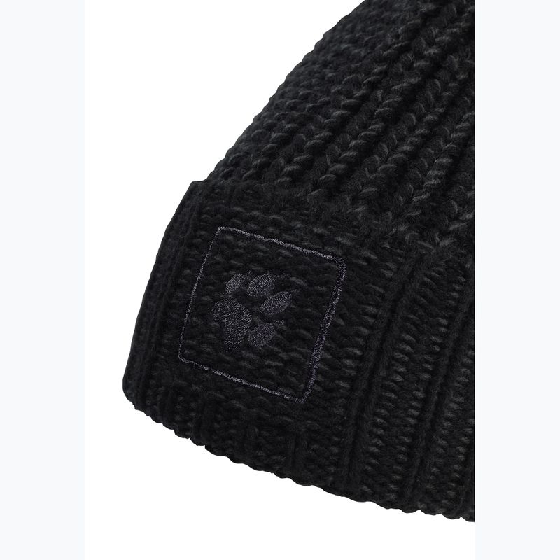 Zimní čepice Jack Wolfskin Badge Beanie black 3