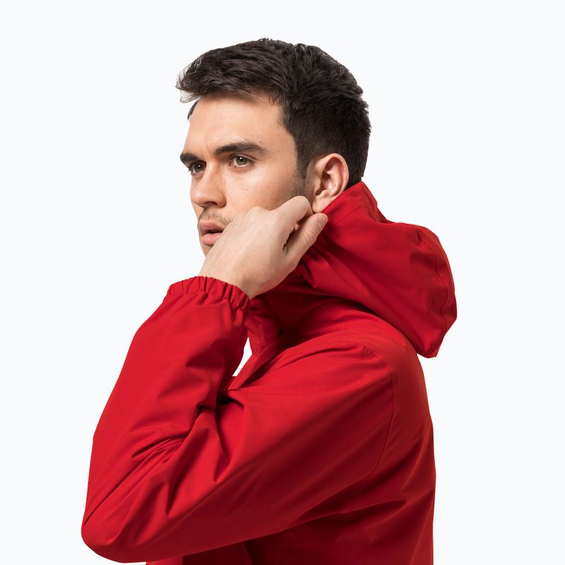 Pánská nepromokavá bunda Jack Wolfskin Stormy Point 2L červená 1111142 2