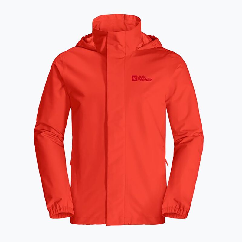 Pánská nepromokavá bunda Jack Wolfskin Stormy Point 2L červená 1111142 5