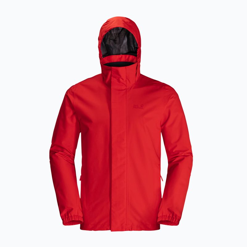 Pánská nepromokavá bunda Jack Wolfskin Stormy Point 2L červená 1111142 6