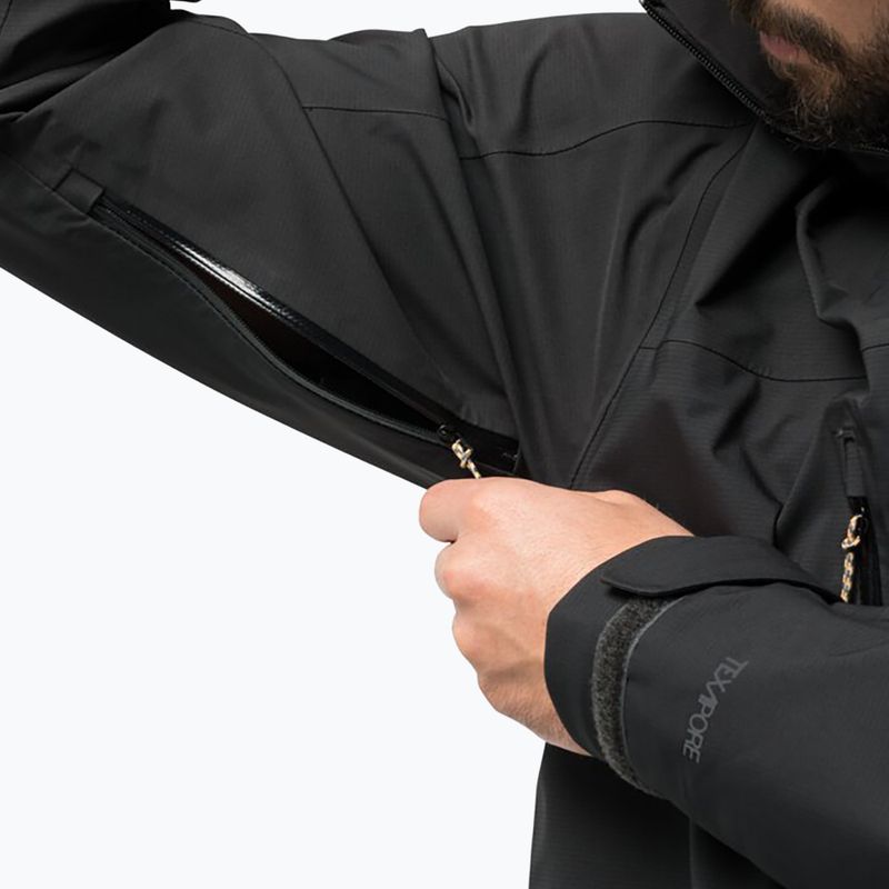 Pánská nepromokavá bunda Jack Wolfskin Kammweg 3L Jkt M šedá 1115831 4