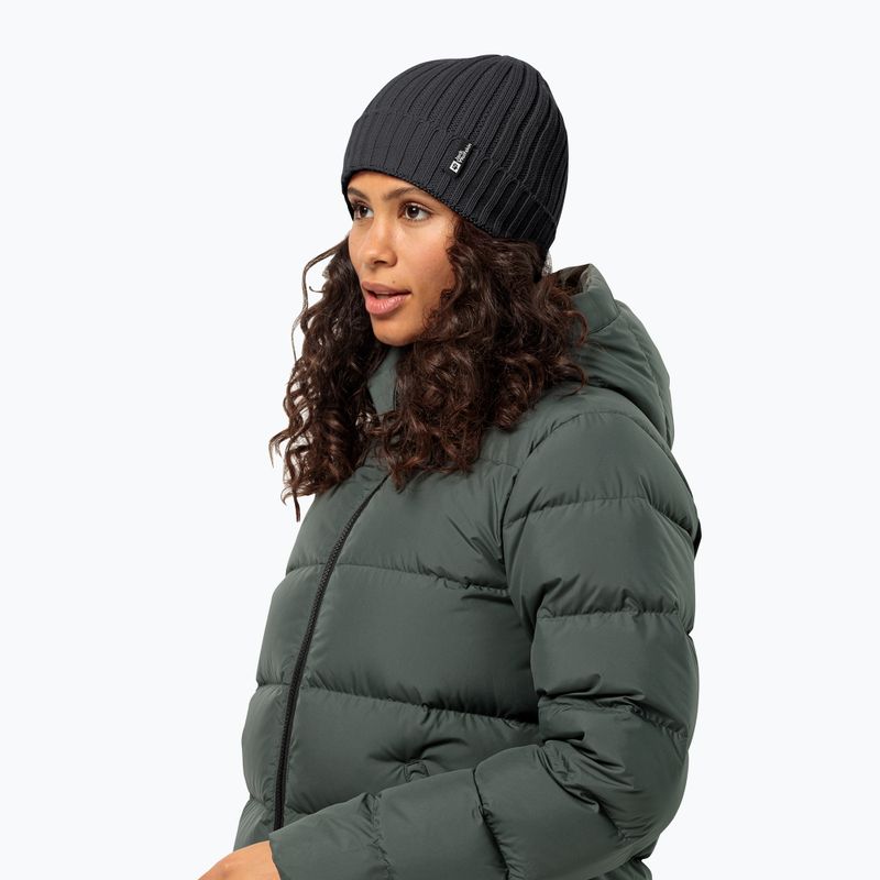 Zimní čepice Jack Wolfskin Rib Knit blue 5