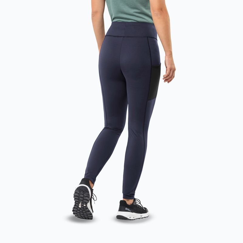 Dámské trekové kalhoty Jack Wolfskin Klintal Tights graphite 2