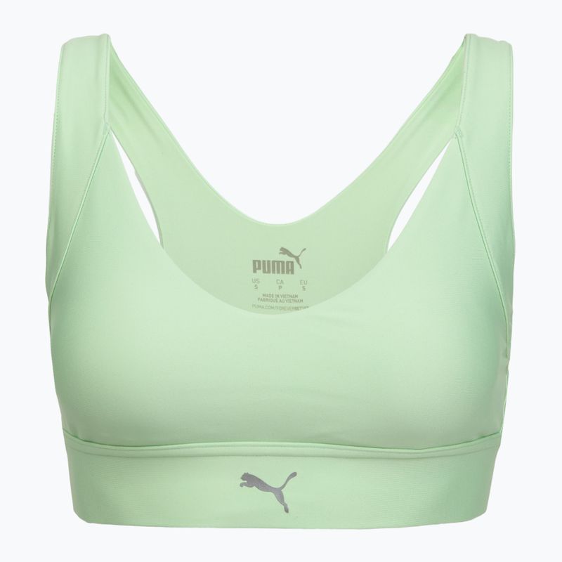 Sportovní běžecká podprsenka Puma High Impact Ultraform Running Bra green/silver