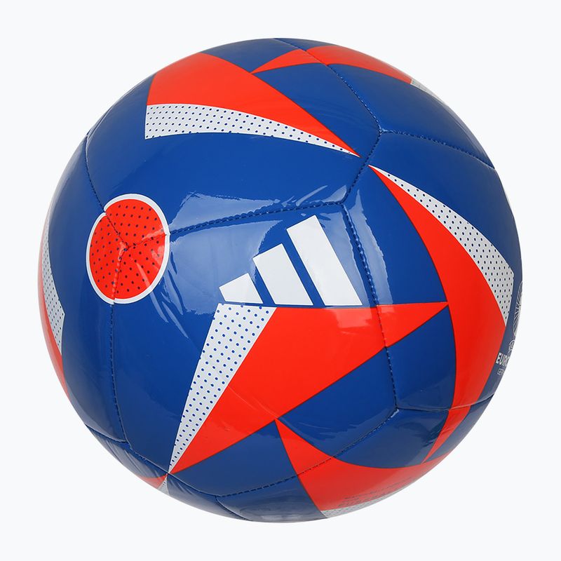 Fotbalový míč adidas Fussballiebe Club glow blue/solar red/white velikost 5 2