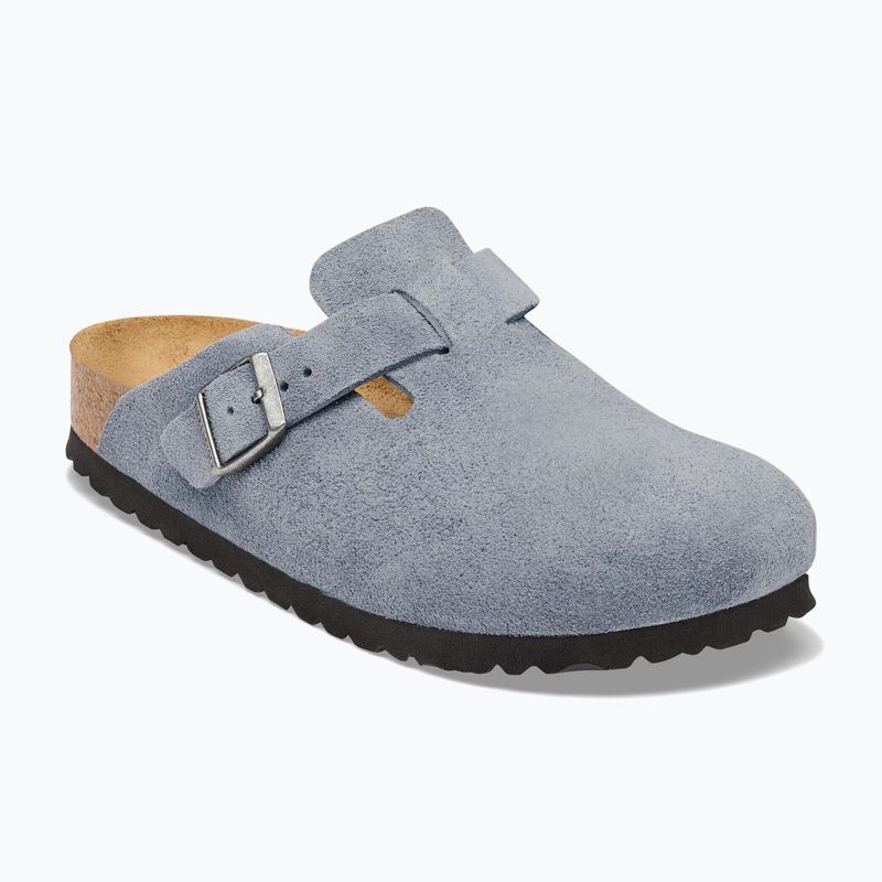 Nazouváky BIRKENSTOCK Boston Suede Leather stone blue 8