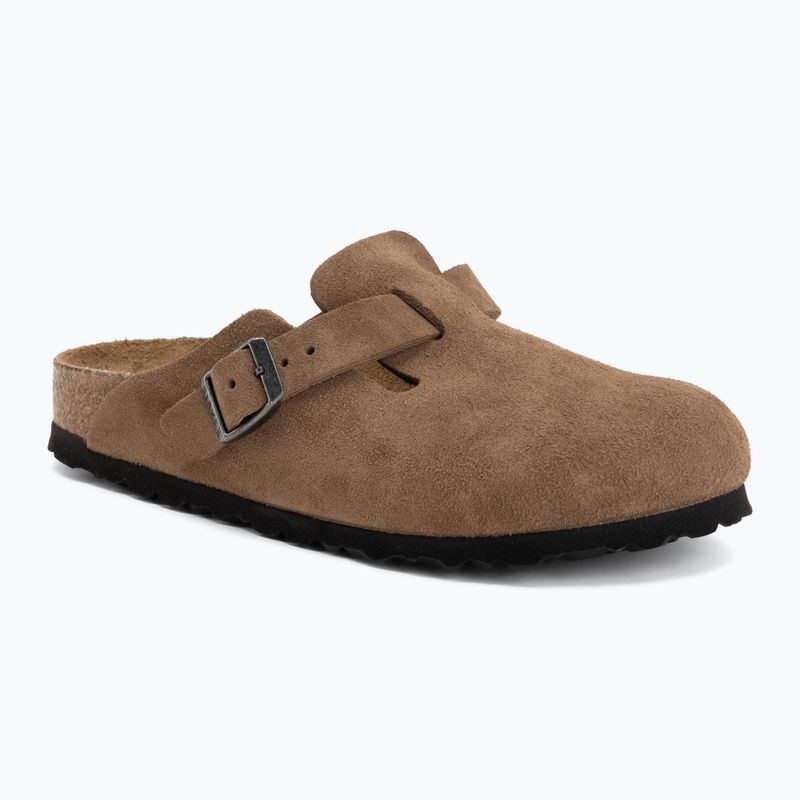 Nazouváky BIRKENSTOCK Boston Suede Leather dark tea
