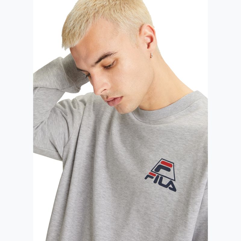 Pánská mikina FILA Lahti Crew light grey melange 4