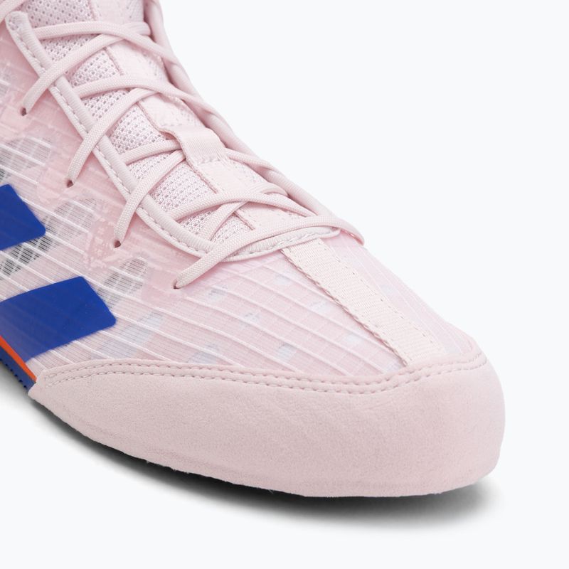 Boxerské boty adidas Box Hog 4 téměř růžová/lucid blue/impact orange 7