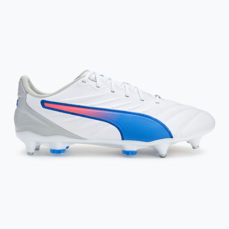 Pánské kopačky PUMA King Pro MxSG puma white/bluemazing/flat light grey/sunset glow 2