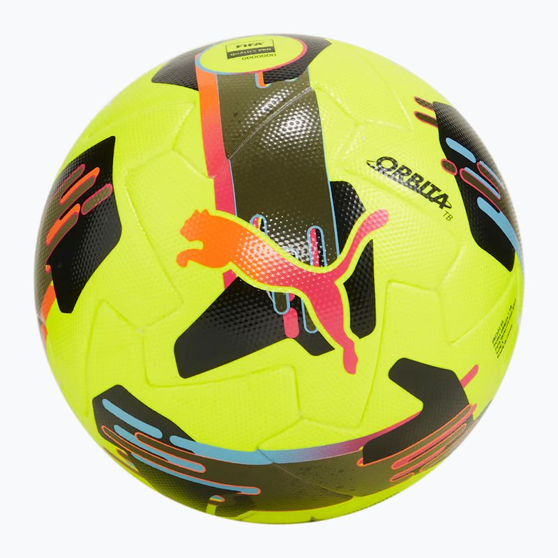 Fotbalový míč PUMA Orbita 1 TB FIFA Quality Pro lemon tonic/multicolor velikost 5