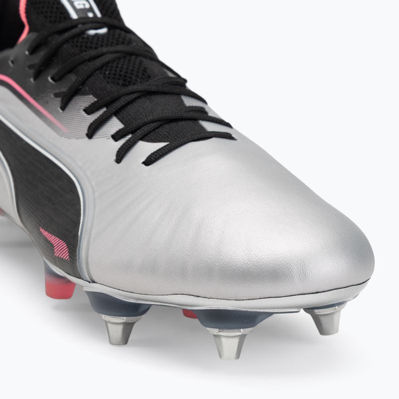 Pánské kopačky PUMA King Ultimate MxSG puma silver/puma black/sun struck/puma white 7