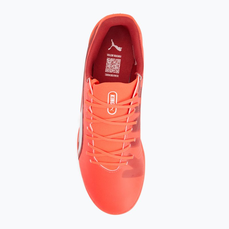 Pánské kopačky PUMA King Match TT glowing red/ puma white/ red fire 5
