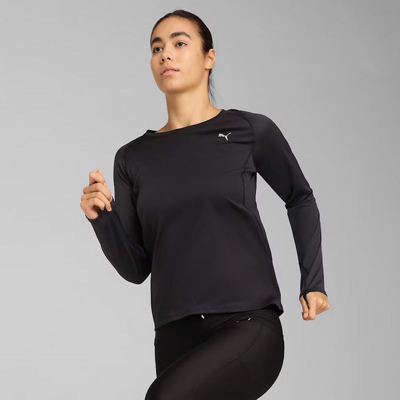 Dámské běžecké tričko longsleeve PUMA Run Velocity Poly puma black 3