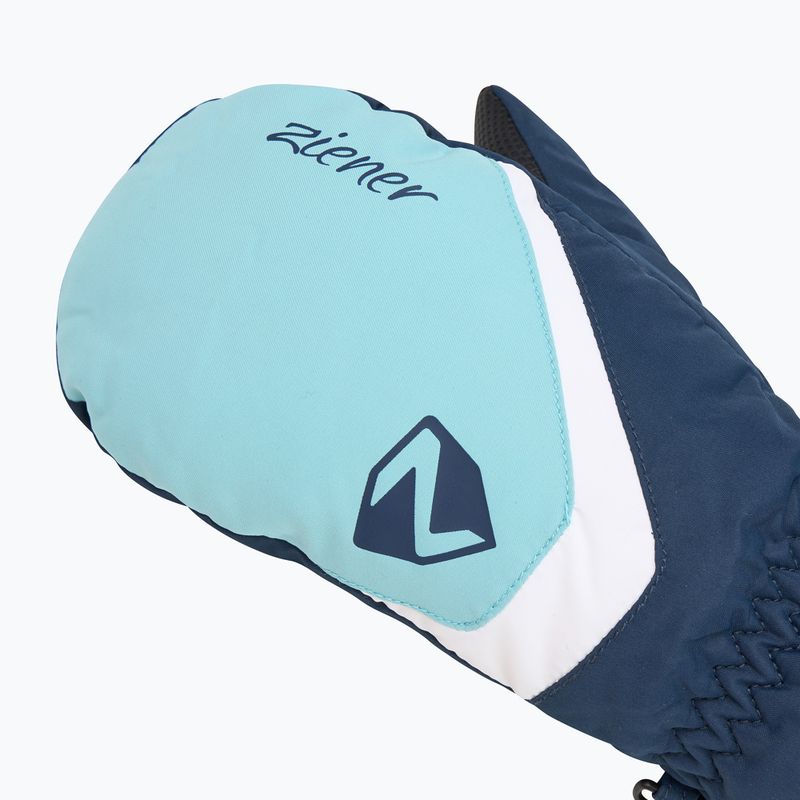 Dětské lyžařské rukavice ZIENER Loriano Aquashield Mitten dark navy 4