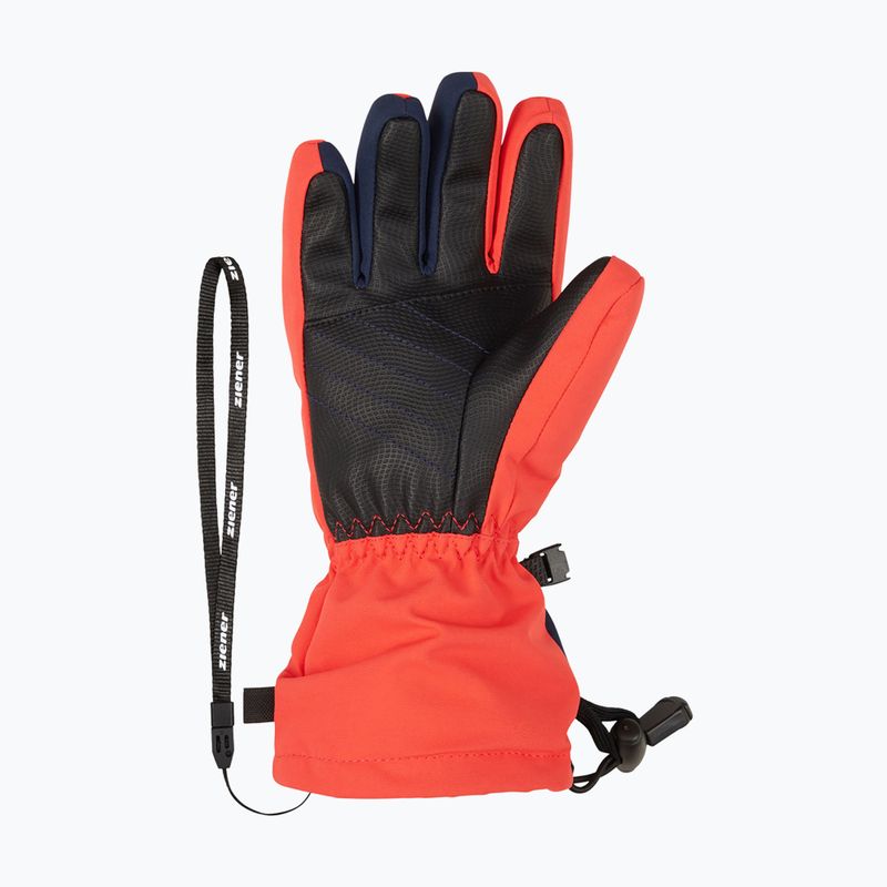Dětské lyžařské rukavice ZIENER Laval Aquashield AW fiery red 10