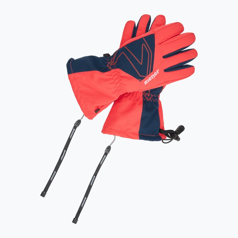 Dětské lyžařské rukavice ZIENER Laval Aquashield AW fiery red 7