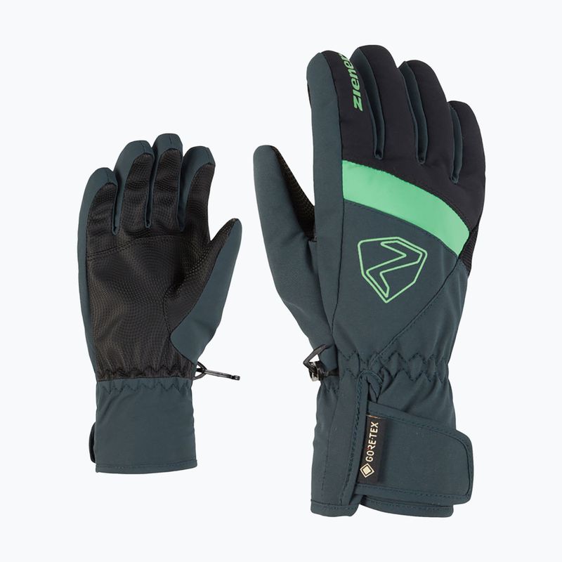 Dětské lyžařské rukavice ZIENER Leif GTX dark jungle 7
