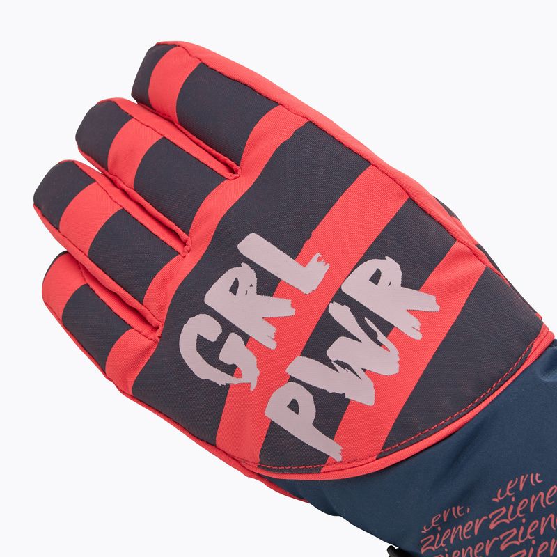 Dětské lyžařské rukavice ZIENER Liwa Aquashield PR fiery red 5