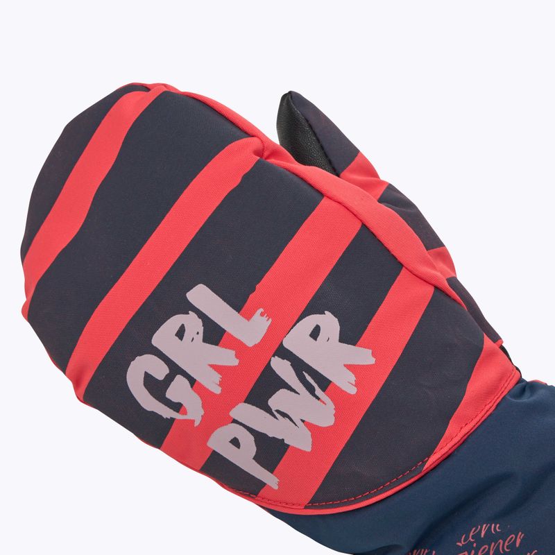 Dětské lyžařské rukavice ZIENER Liwani Aquashield PR Mitten fiery red 5