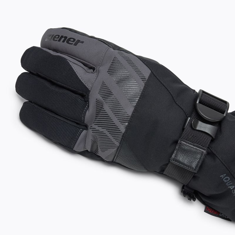 Pánské lyžařské rukavice  ZIENER Ghalion Aquashield alpine black/magnet 5