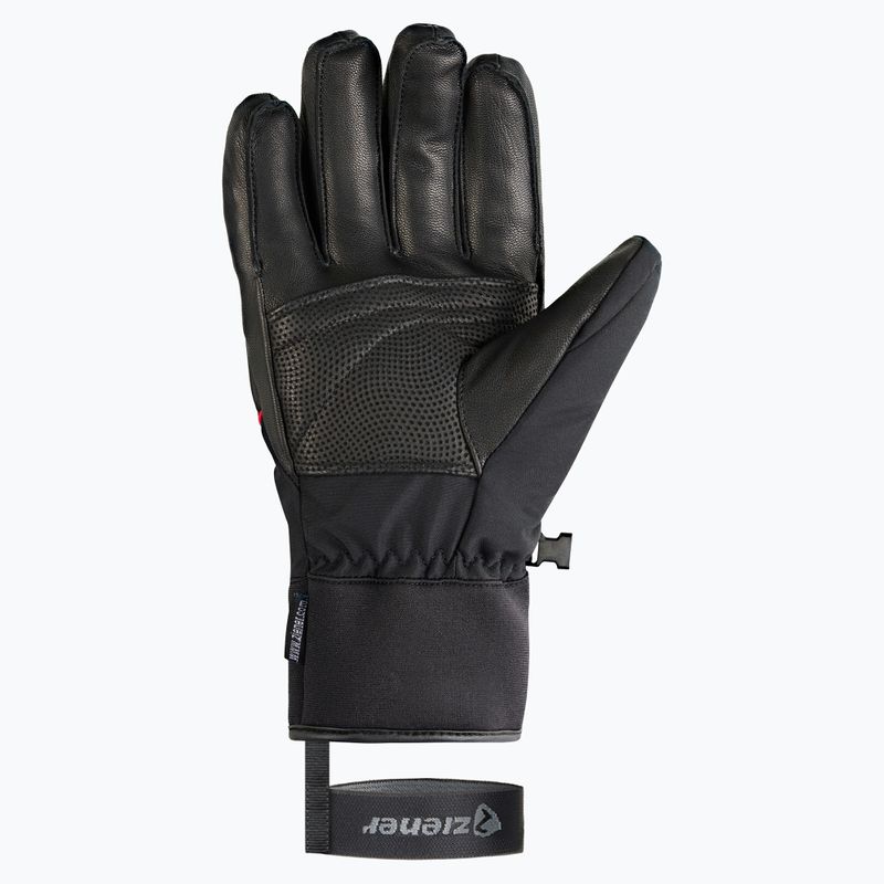 Pánské lyžařské rukavice ZIENER Gomin-Z AS black/red 3