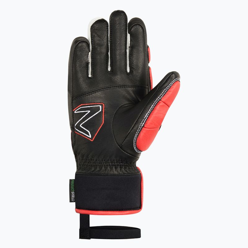 Dětské rukavice na lyže Ziener Lonos-Z AS PR black/red 3