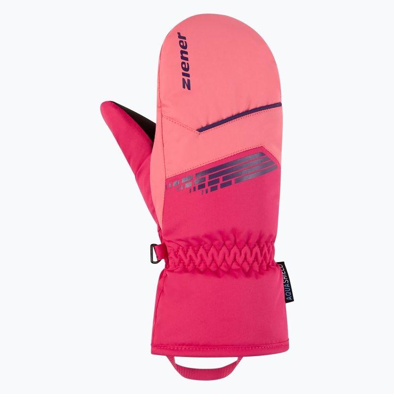 Dětské lyžařské rukavice ZIENER Lavivo-Z AS Mitten pop pink 2