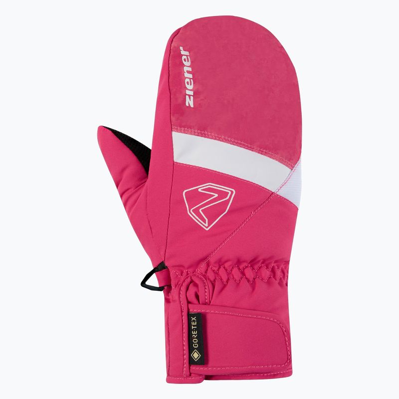 Dětské lyžařské rukavice ZIENER Levin-Z GTX Mitten tie dye pop pink 2