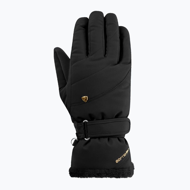Dámské lyžařské rukavice ZIENER Keaka-Z Aquashield PR black/gold art. 2