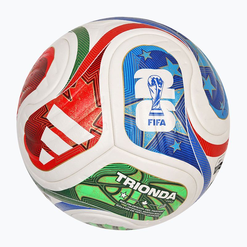 Fotbalový míč adidas Trionda Pro World Cup white/blue velikost 5 2