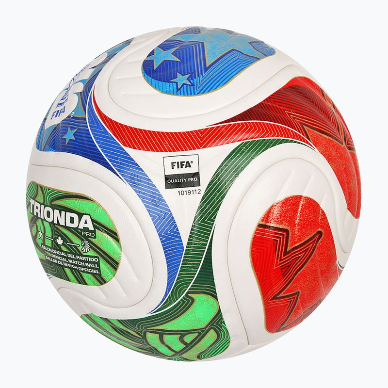 Fotbalový míč adidas Trionda Pro World Cup white/blue velikost 5 3