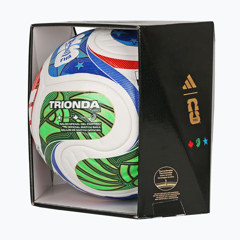 Fotbalový míč adidas Trionda Pro World Cup white/blue velikost 5 7