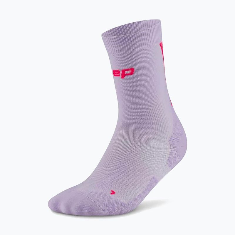 Dámské ponožky CEP Ultralight Mid Cut 4.0 lilac/pink 2