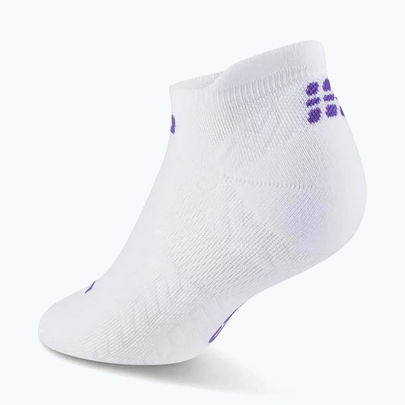 Pánské kompresní ponožky CEP Ultralight No Show 4.0 white 3