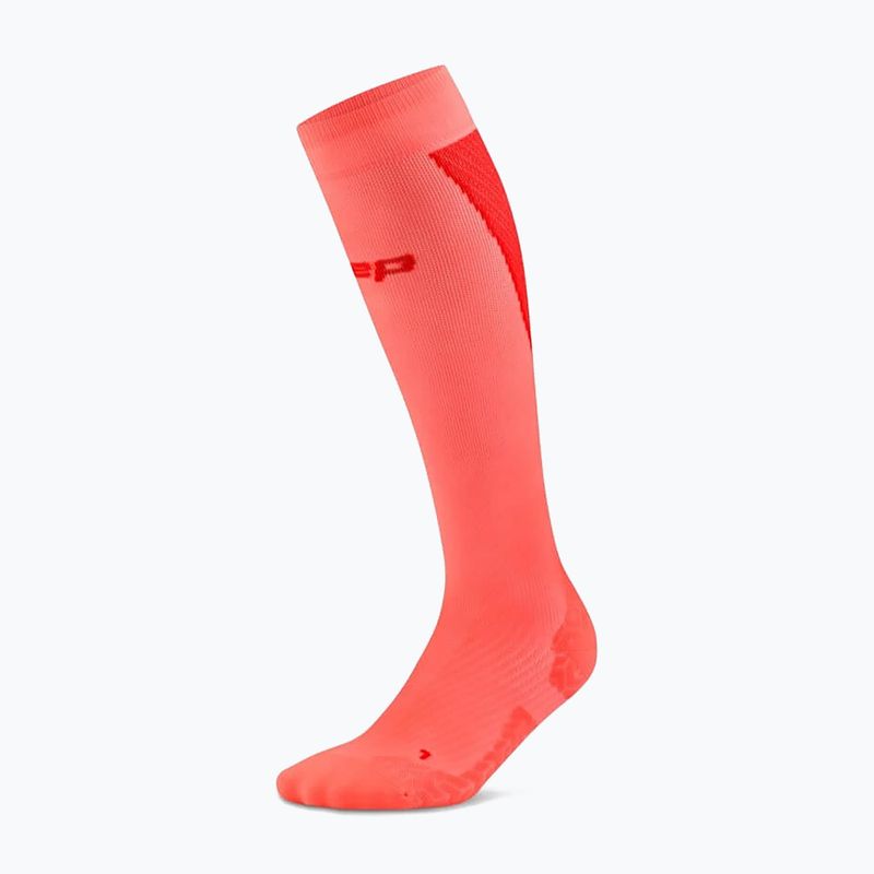 Dámské ponožky CEP Ultralight Tall 4.0 neon coral/red 2