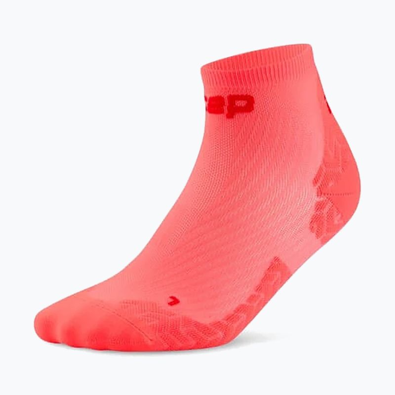 Dámské ponožky CEP Ultralight Low Cut 4.0 neon coral/red 2