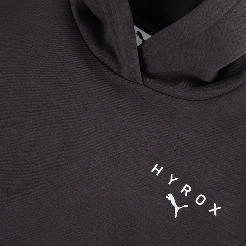 Dámská mikina PUMA x HYROX World Cropped Hoodie černá/bílá 3