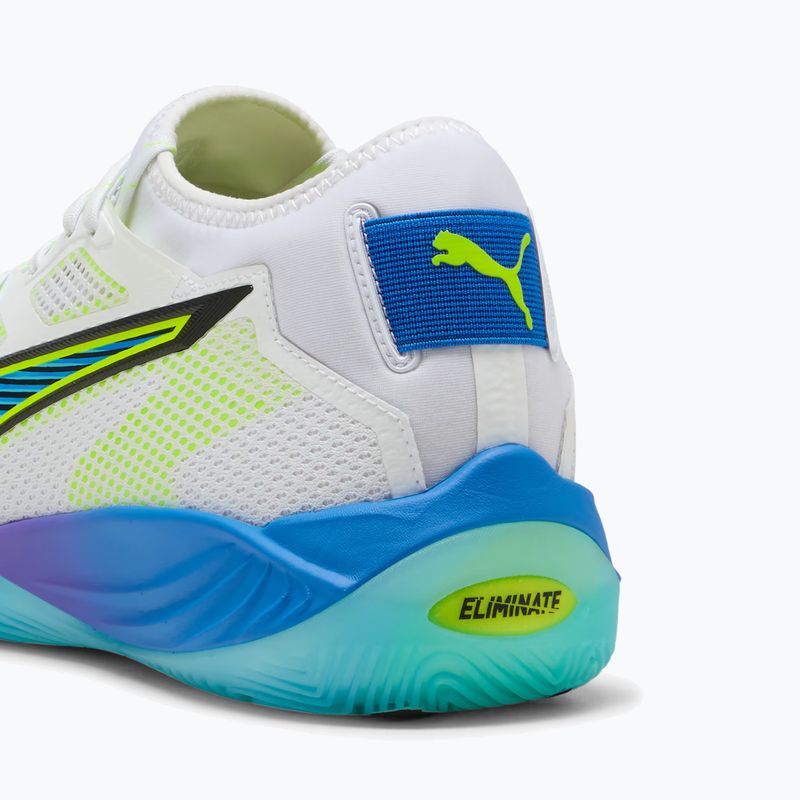 Boty na házenou PUMA Eliminate Nitro SQD 4 Game On puma white/glowing red/ultra blue 13