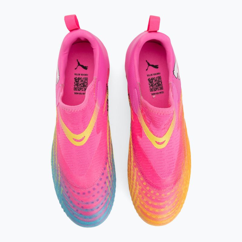 Dětské kopačky PUMA Future 9 Match LL FG/AG Jr poison pink/puma wht/sun stream/bright aqua/puma blk 5