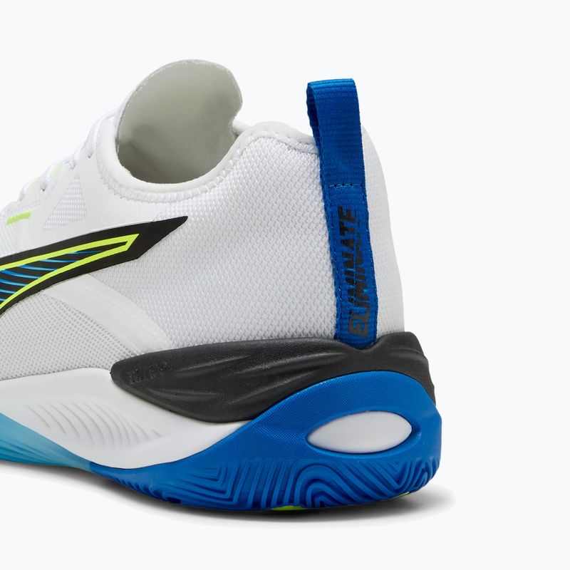 Boty na házenou PUMA Eliminate Nitro 4 Game On puma white/glowing red/ultra blue 13