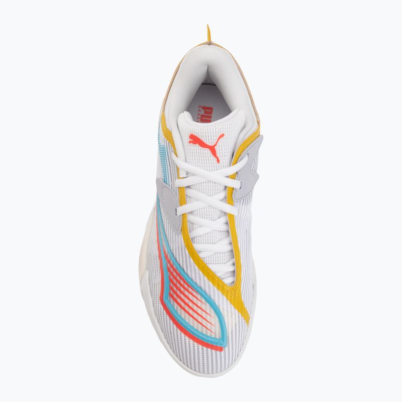 Basketbalové boty PUMA All-Pro NITRO 2 puma white/sunblaze 5