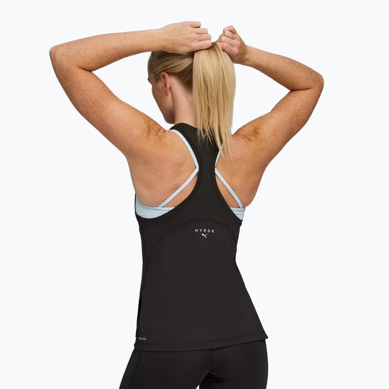 Dámské tréninkové tričko PUMA x HYROX Cloudspun Racerback Tank puma black 3