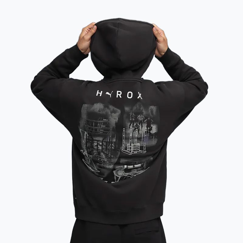 Pánská tréninková mikina PUMA x HYROX Heavyweight Hoodie černá 3