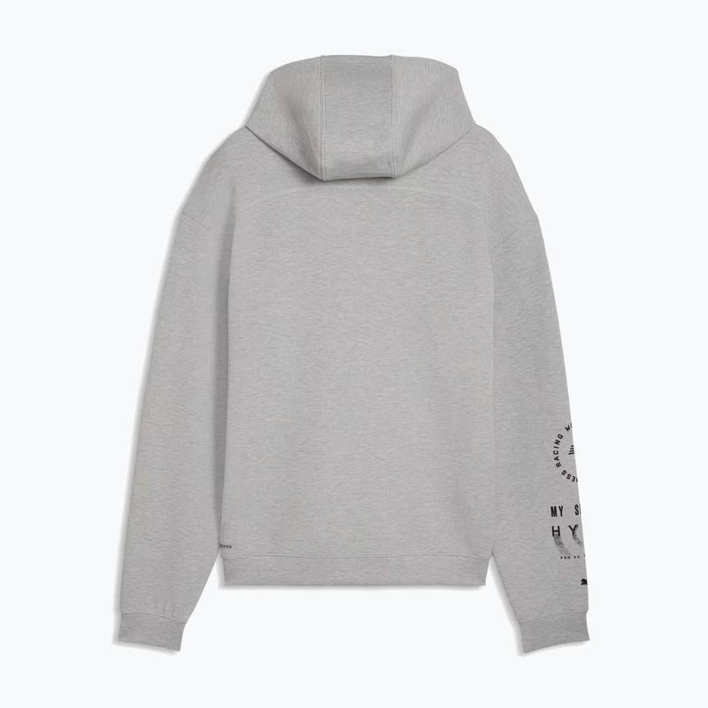 Pánská tréninková mikina PUMA x HYROX Cloudspun Hoodie šedá 2