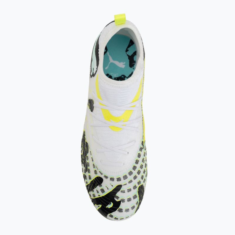Dětské kopačky PUMA Future 9 Match Creativity Fg/Ag Jr yellow alert/mint jelly/puma white/puma black 5