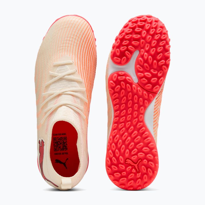 Dětské kopačky PUMA Future 9 Match TT+ Mid Jr sugared almond/puma white/ultra red/puma black 12