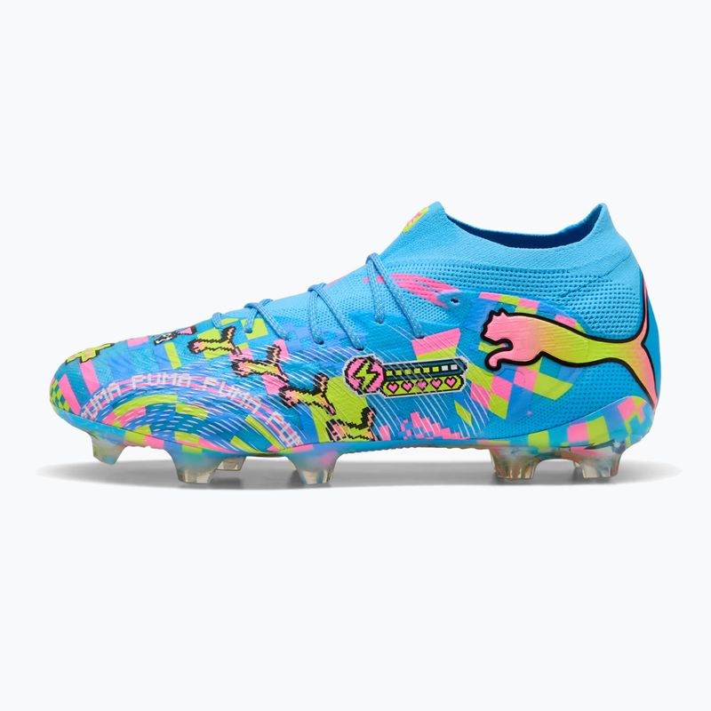 Kopačky PUMA Future 9 Ultimate Advanced Level FG puma white/blue glimmer/pink glimmer/yellow alert 8