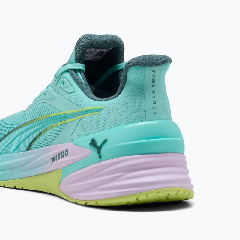Tréninkové boty PUMA x HYROX Activate Nitro TR intenzivní máta/světlá levandule/slunečná limetka/zeleninová zahrada 13